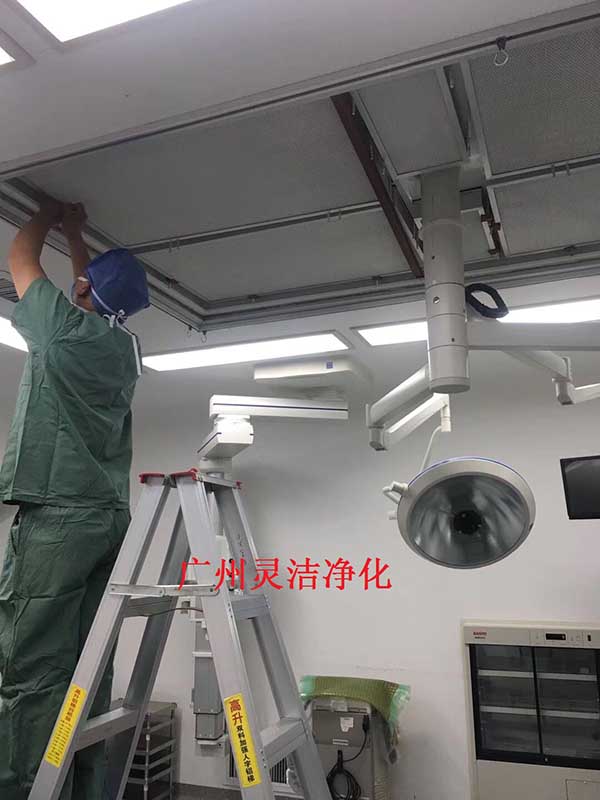 我司為惠州市中心醫院手術室層流中高效萝莉社网页版更換安裝圓滿結束